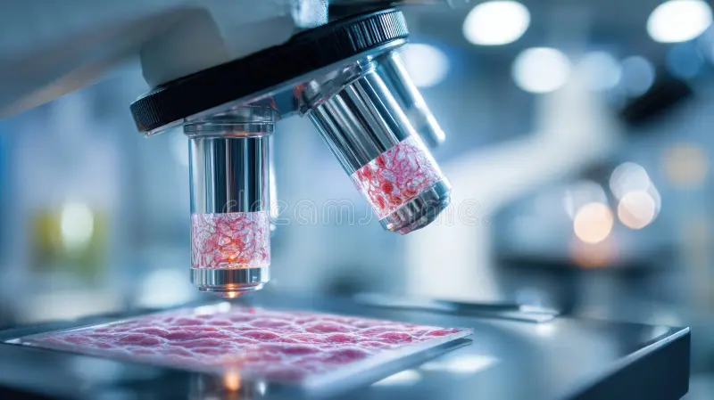 Milagres eucarísticos: o que são, os casos mais citados e o que as análises realmente mostram 9 microscópio de laboratório analisando amostra de tecido histórico